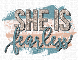 She is Fearless Bleached Tee or Sublimation Transfer