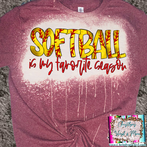 Baseball Softball is my favorite season Sublimation Transfer or Shirt
