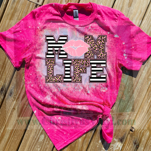 Mom Life Bleached or Solid Shirt