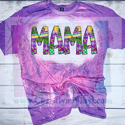 Mama & Mini Mardi Gras Matching Sublimation Transfer