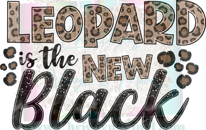 Leopard is the new Black Sublimation Transfers