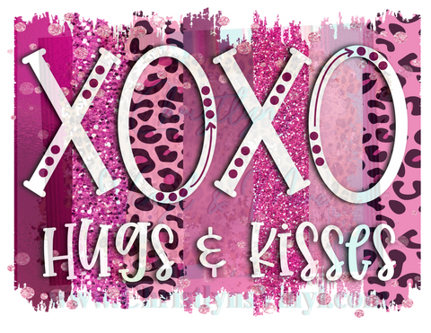 XOXO hugs and kisses valentines Sublimation Transfer