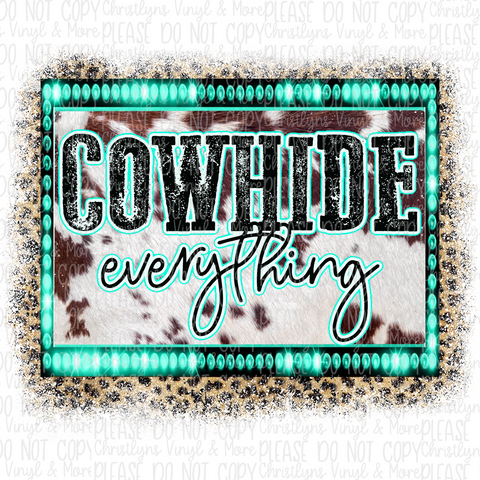 Cowhide Everything Sublimation Transfer