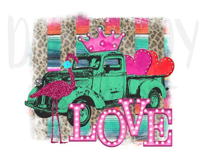 Love Hearts Valentines Day Sublimation Transfers