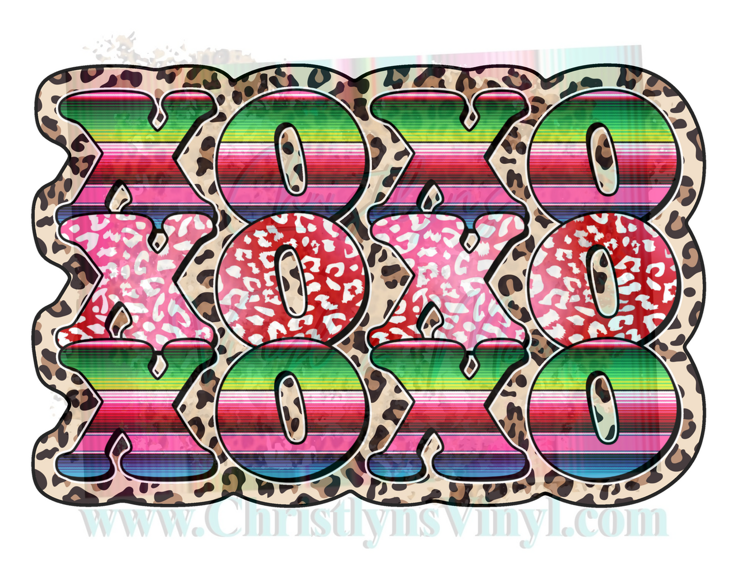 XOXO Serape Valentine Sublimation Transfer