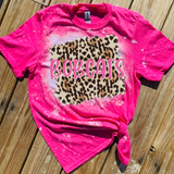 Custom Name Pink Cheetah Tee, Sublimation Transfer, or Digital