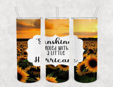 Tumbler Sublimation Transfers or Completed 20oz. Straight Tumbler