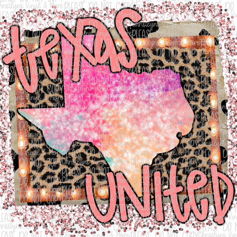 Watercolor Leopard Background Pink United States Sublimation Transfer