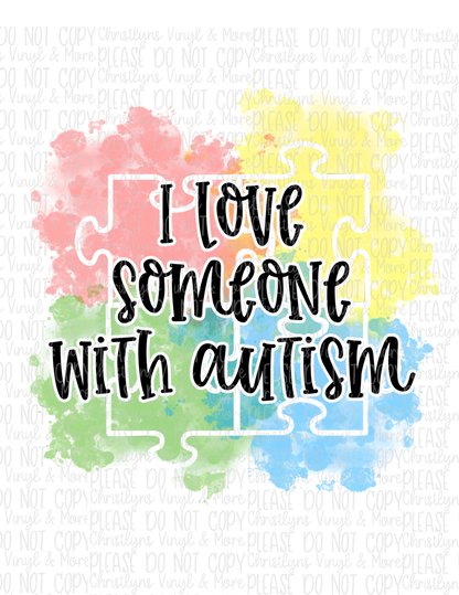 Autism Awareness Sublimation Transfers