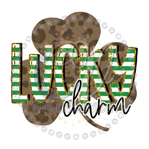 Lucky Charm Leopard St Patrick’s Day Sublimation Transfer