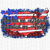 United We Stand Divided We Fall July 4th Sublimation Transfers
