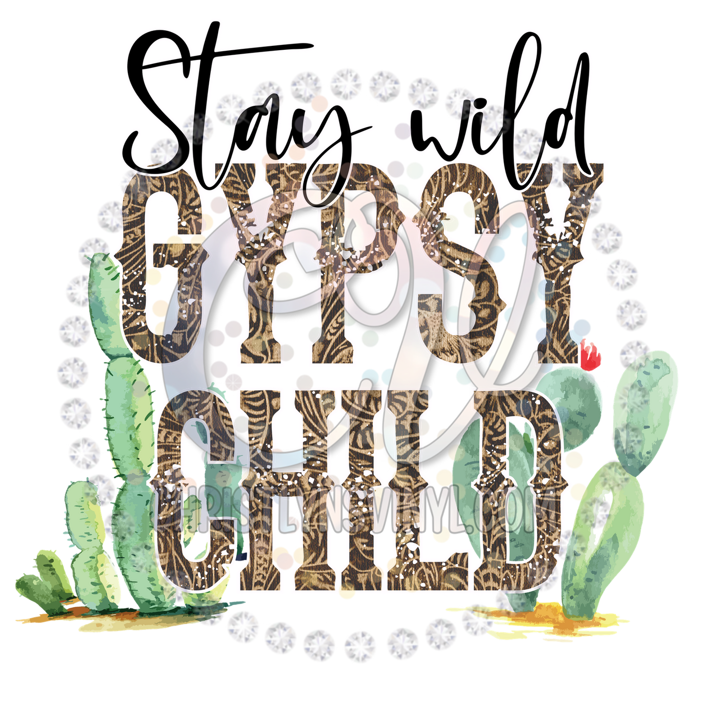 Stay Wild Gypsy Child Sublimation Transfer