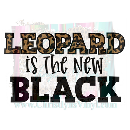 Leopard is the new Black Sublimation Transfers