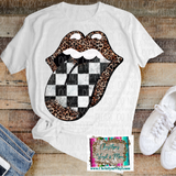 Racing Dirtbike Motorcross Tongue Sublimation Transfer or White Tee