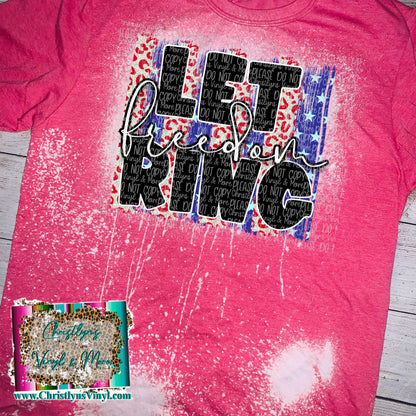 Let Freedom Ring July 4th Sublimation Transfer