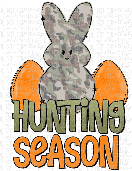 Huntin Season Camo Bunny Easter Sublimation Transfer