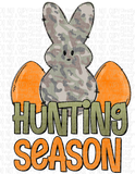 Huntin Season Camo Bunny Easter Sublimation Transfer