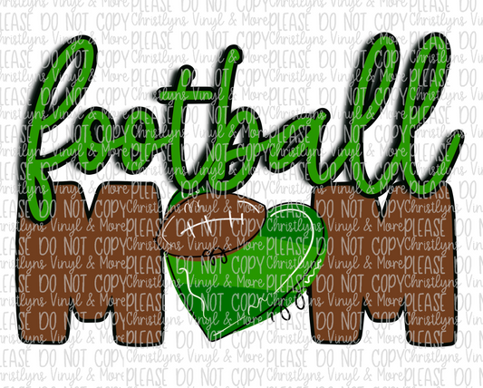 Football Mom Cute Sports Sublimation Transfer