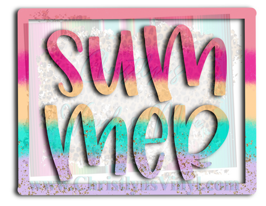 Summer Colorful Sublimation Transfer