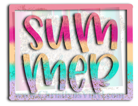Summer Colorful Sublimation Transfer