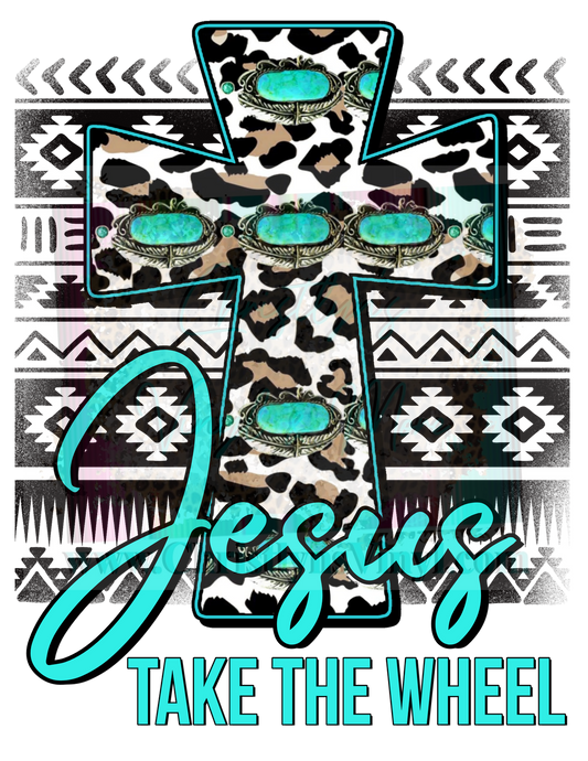 Jesus Cross Sunflower Cheetah Sayings Sublimation Transfers