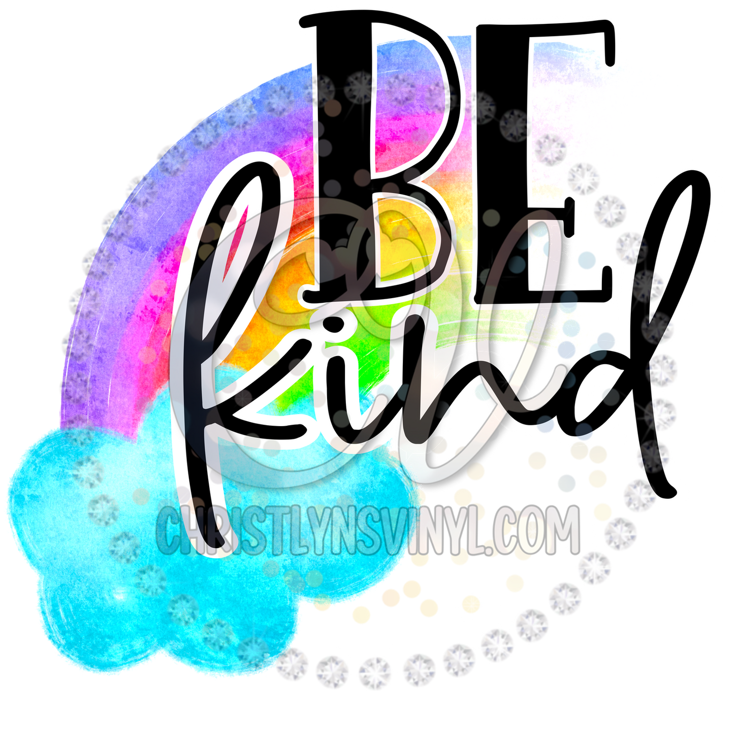 Be Kind Watercolor Sublimation Transfer