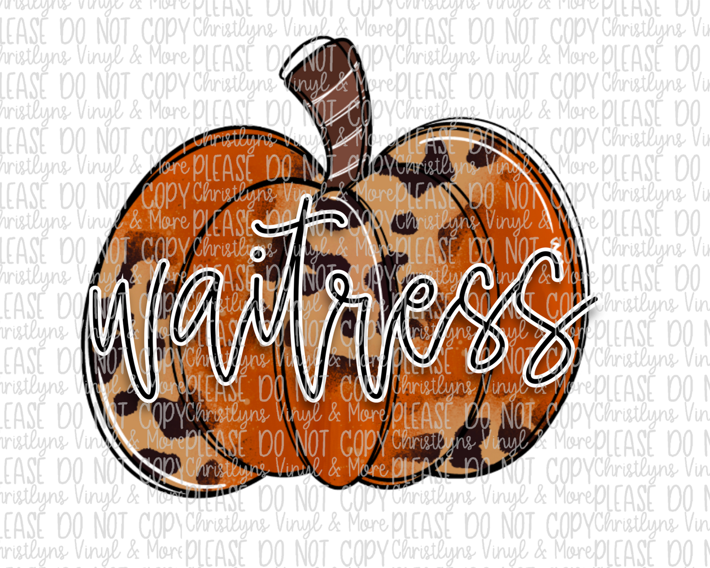 Mama Aunt Nana Grammy GiGi Leopard Pumpkin Fall Call Me Sublimation Transfer