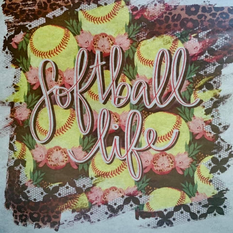 Softball RTS In Stock Sublimation Transfer