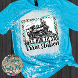 TrainStation Blue Special Bleached Tee or Transfer