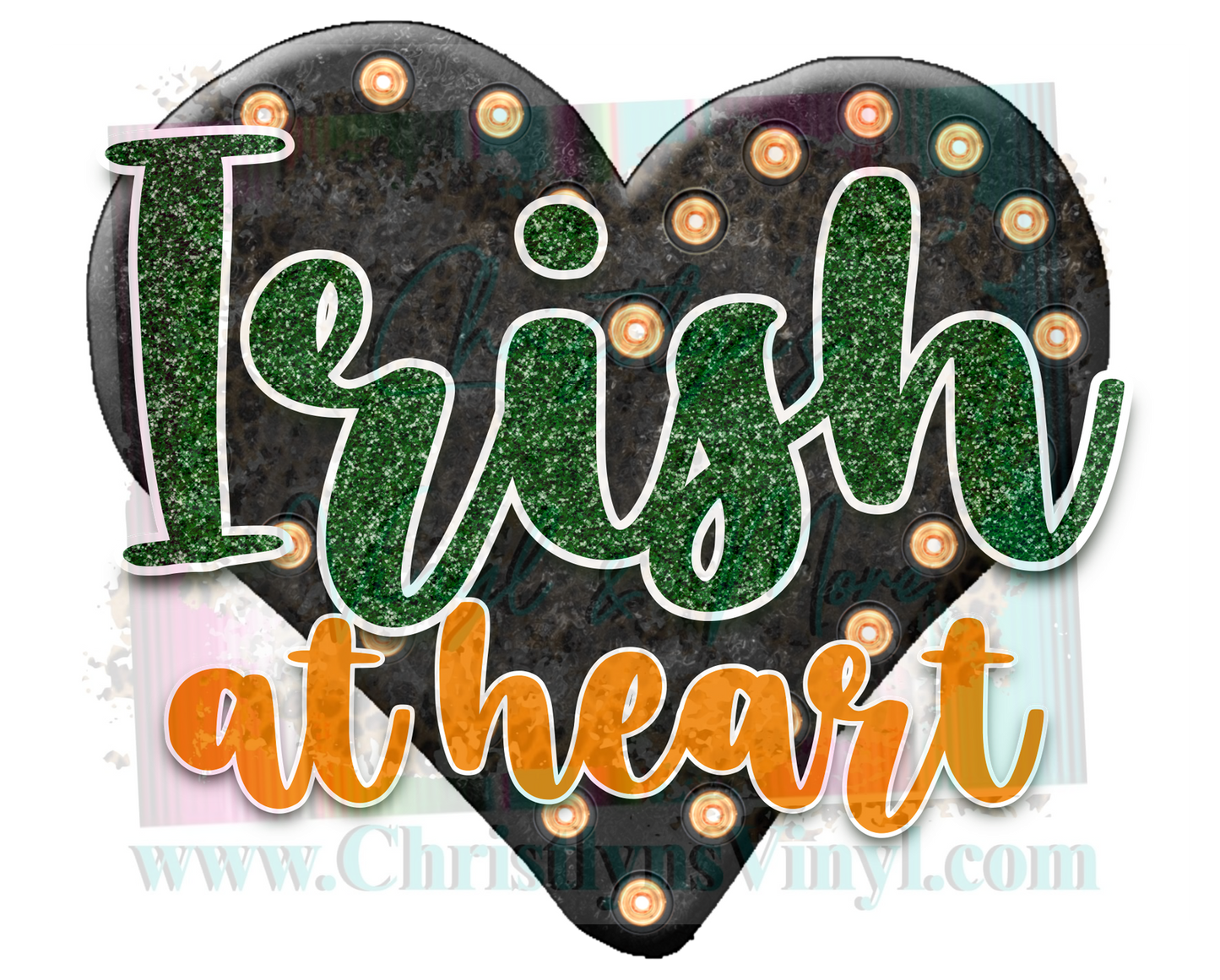 Irish At Heart St Patrick’s Day Sublimation Transfer