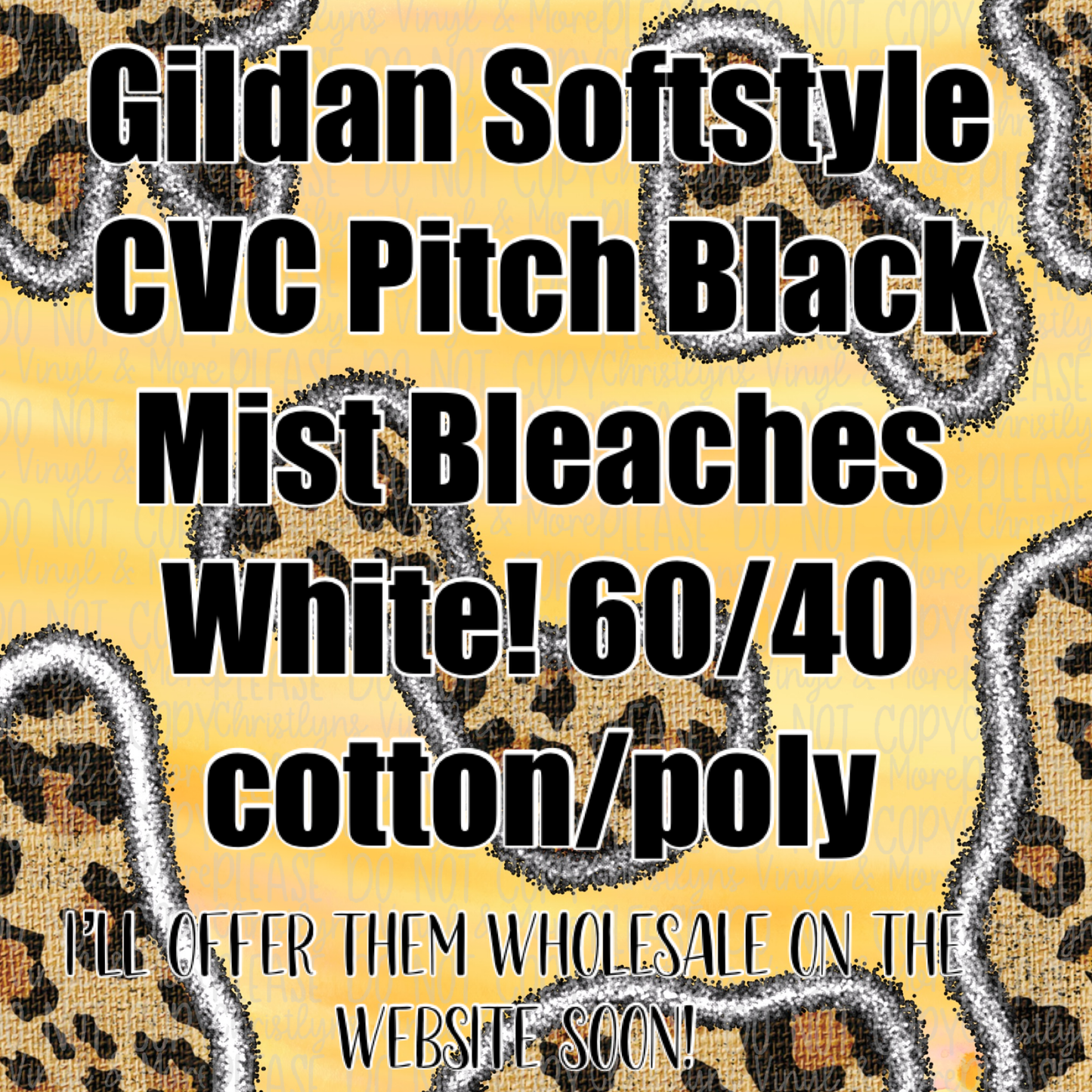 Pitch Black Mist Bleached Wholesale Blanks