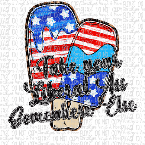 Freedom Popsicles Liberals USA Sublimation Transfers
