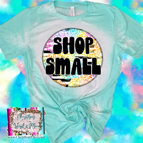shop small circle leopard rainbow mint bleached wholesale cheap sale ceo dropship cheap tees shirt business local small