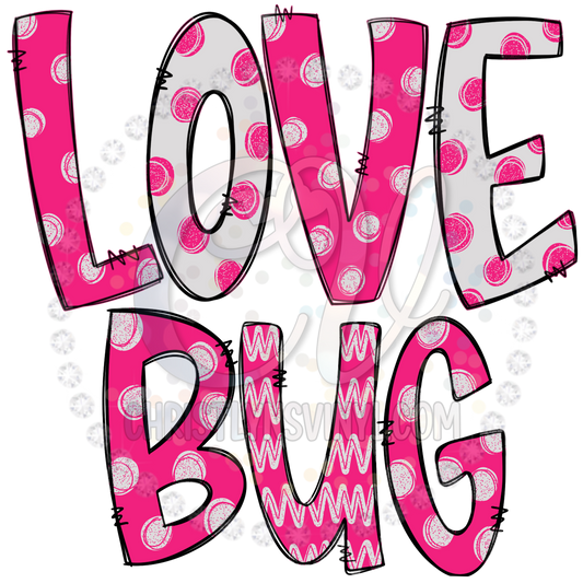 Love Bug Polka Sublimation Transfer