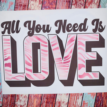 Love Hearts Valentines Day Sublimation Transfers