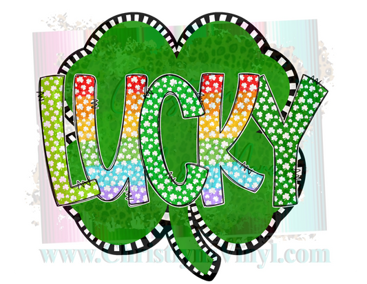 Lucky Clover St Patrick’s Day Sublimation Transfer