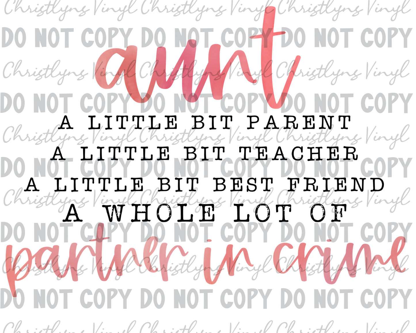 Partner In Crime Mama Nana Granny Meme Sublimation Transfer