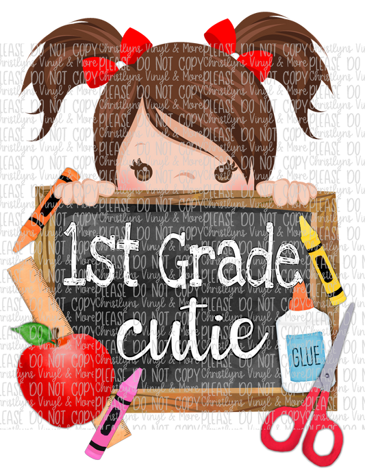 First Grade Cutie Sublimation Transfer