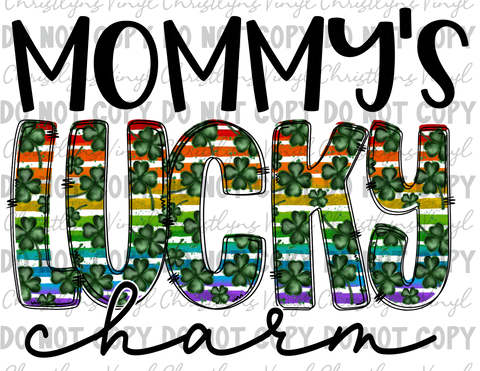 Mommys Lucky Charm Sublimation Transfer