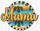 Mama Mini Aztec Circle Matching Sublimation Transfer