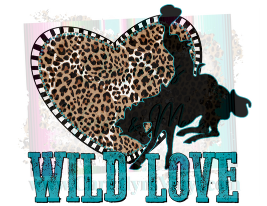 Wild Love Cheetah Valentine Sublimation Transfer