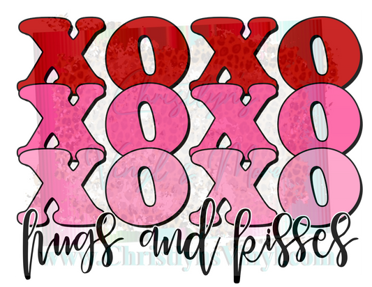 XOXO hugs & kisses Sublimation Transfer