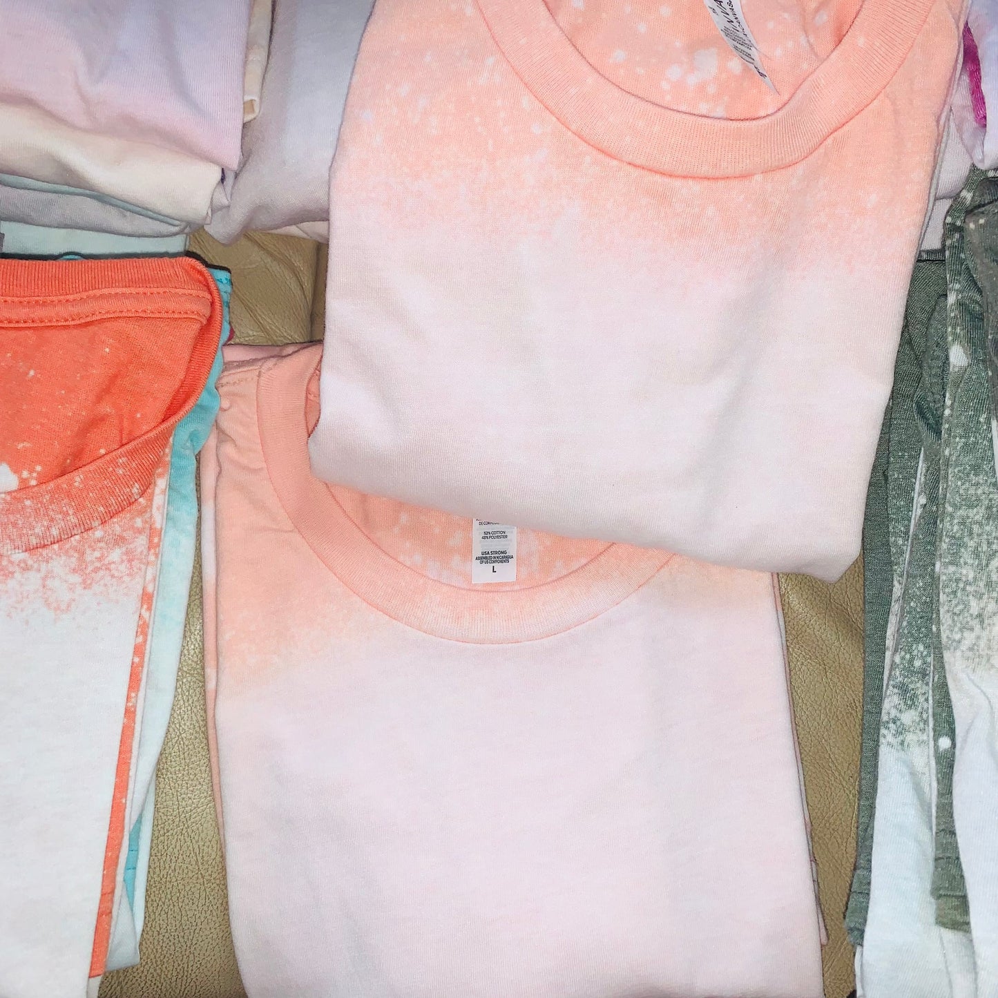 V.I.P Exclusive Peach Bleached Tee Bundle