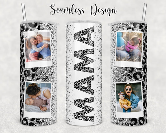 Mama Silver Leopard Print Custom Photos