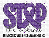 Domestic Violence Awareness Sublimation Transfer