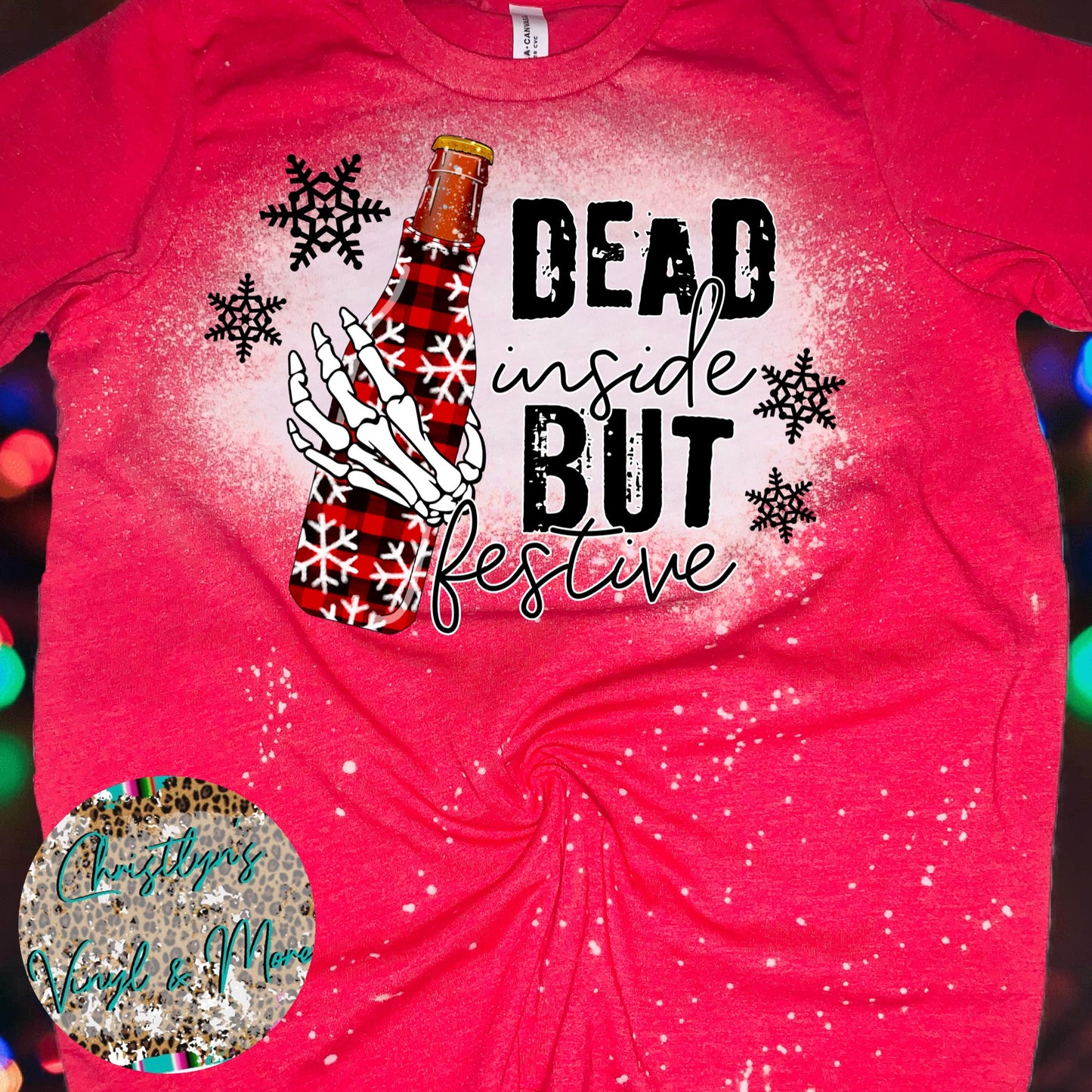 Dead Inside But Festive Christmas Sublimation Transfers