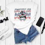 American Mama White Shirt or Sublimation Transfer