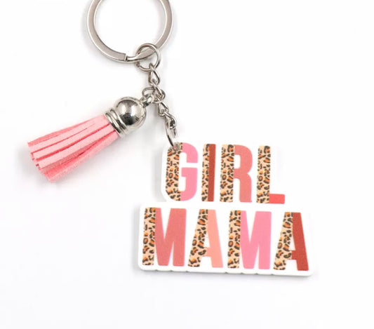 Girl Mama Keychain