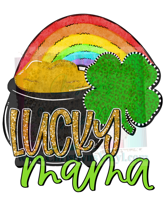 Lucky (Name) Pot of Gold St. Patrick’s Day Irish Sublimation Transfer